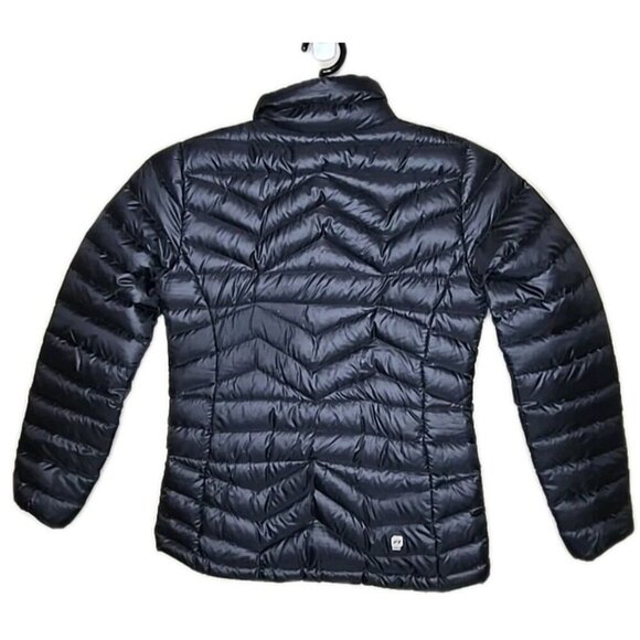 Orage Women's Black Quilted Puffer Down Coat Full Zip Size Small Packable t5 - Picture 2 of 10